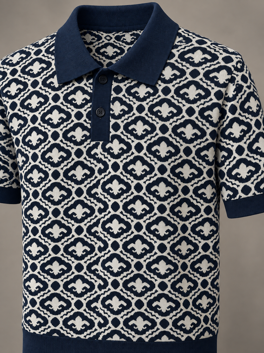 Signature Polo – Imperial Navy Mosaic
