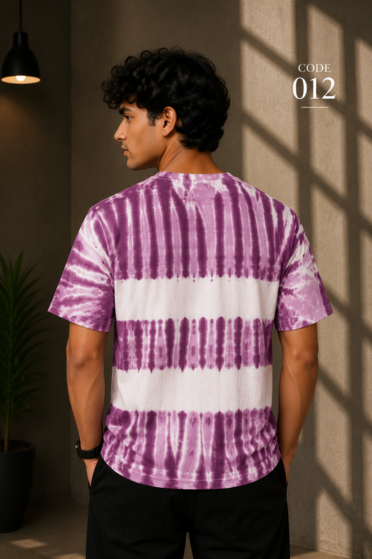 Purple Wave – Tie-Dye Regular-Fit T-Shirt