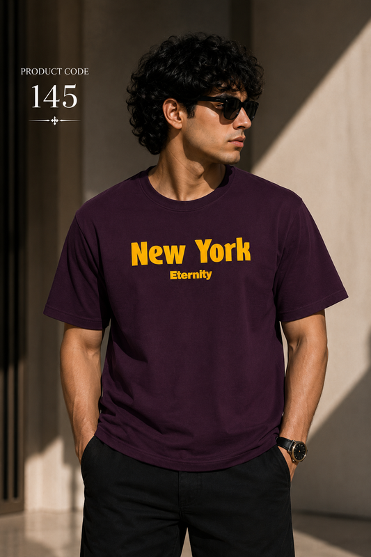 New York puff print tee