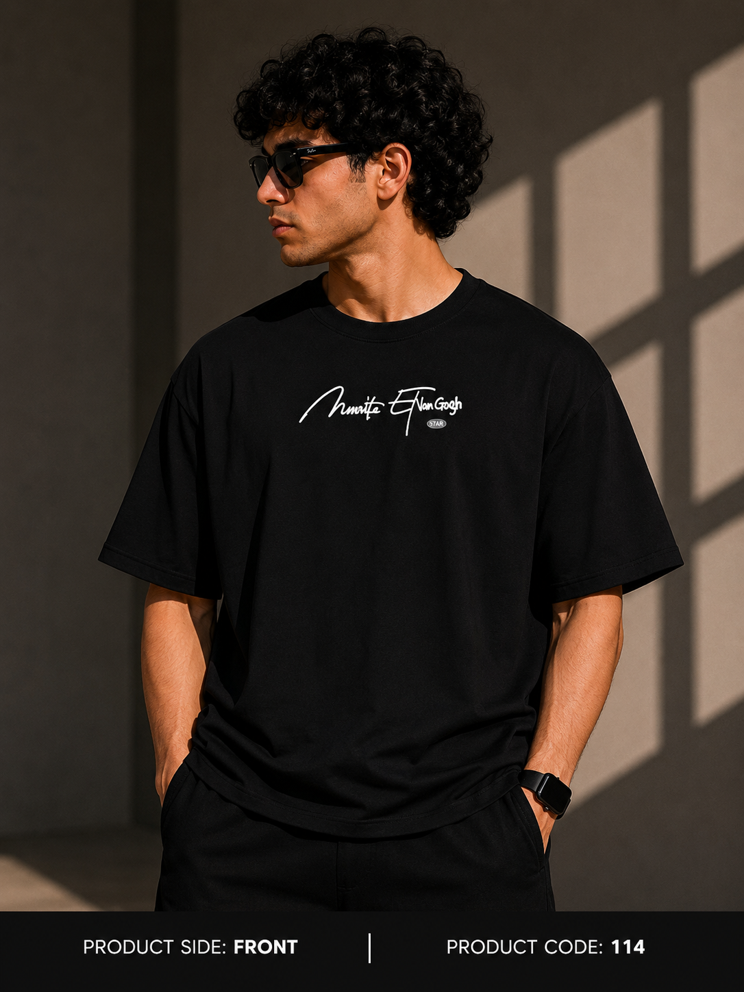 Black vangough edition tee