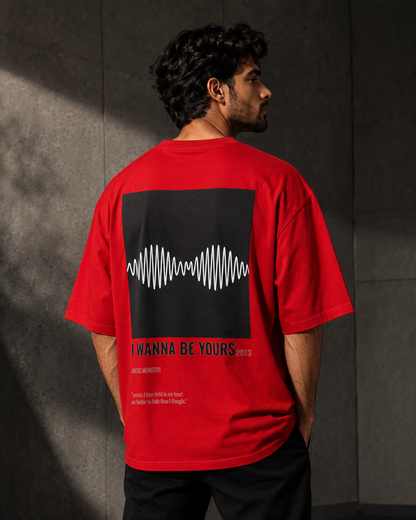 I Wanna Be Yours – Soundwave Print Oversized T-Shirt