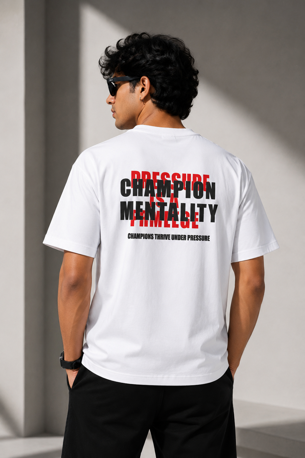 Champion mentality white tee