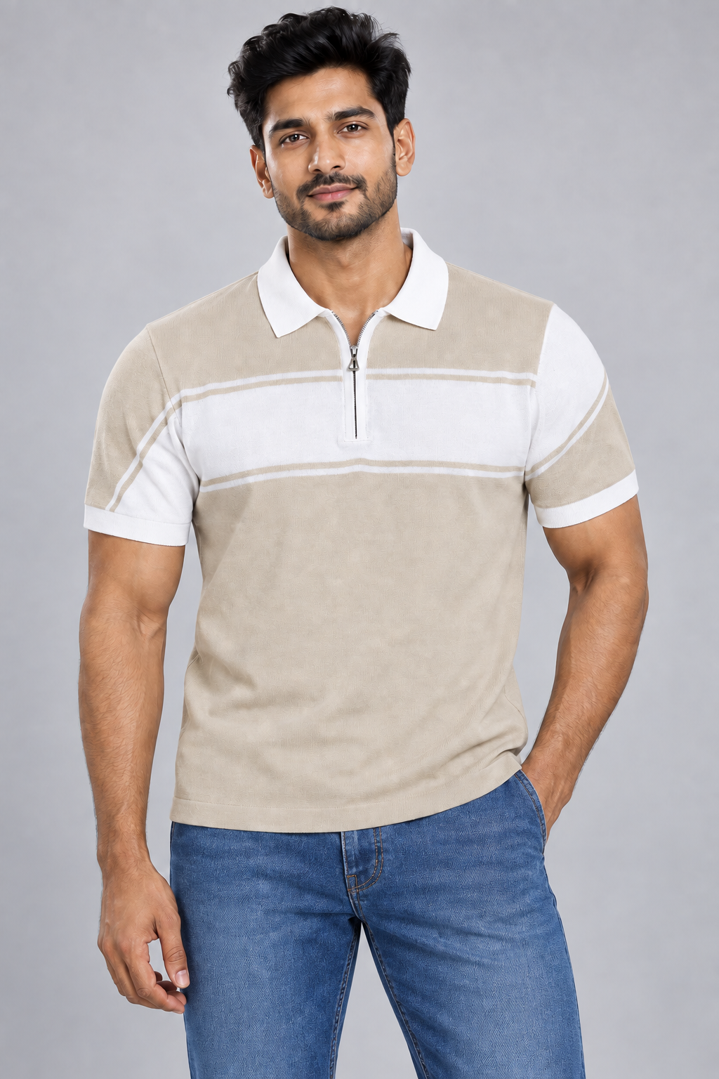 Signature Polo – Champagne Horizon