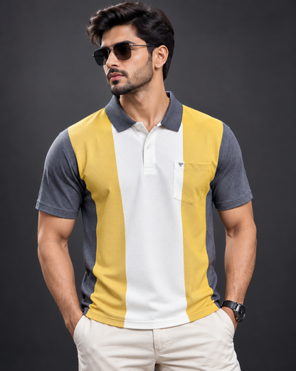 Essential Polo – Dune Tricolour