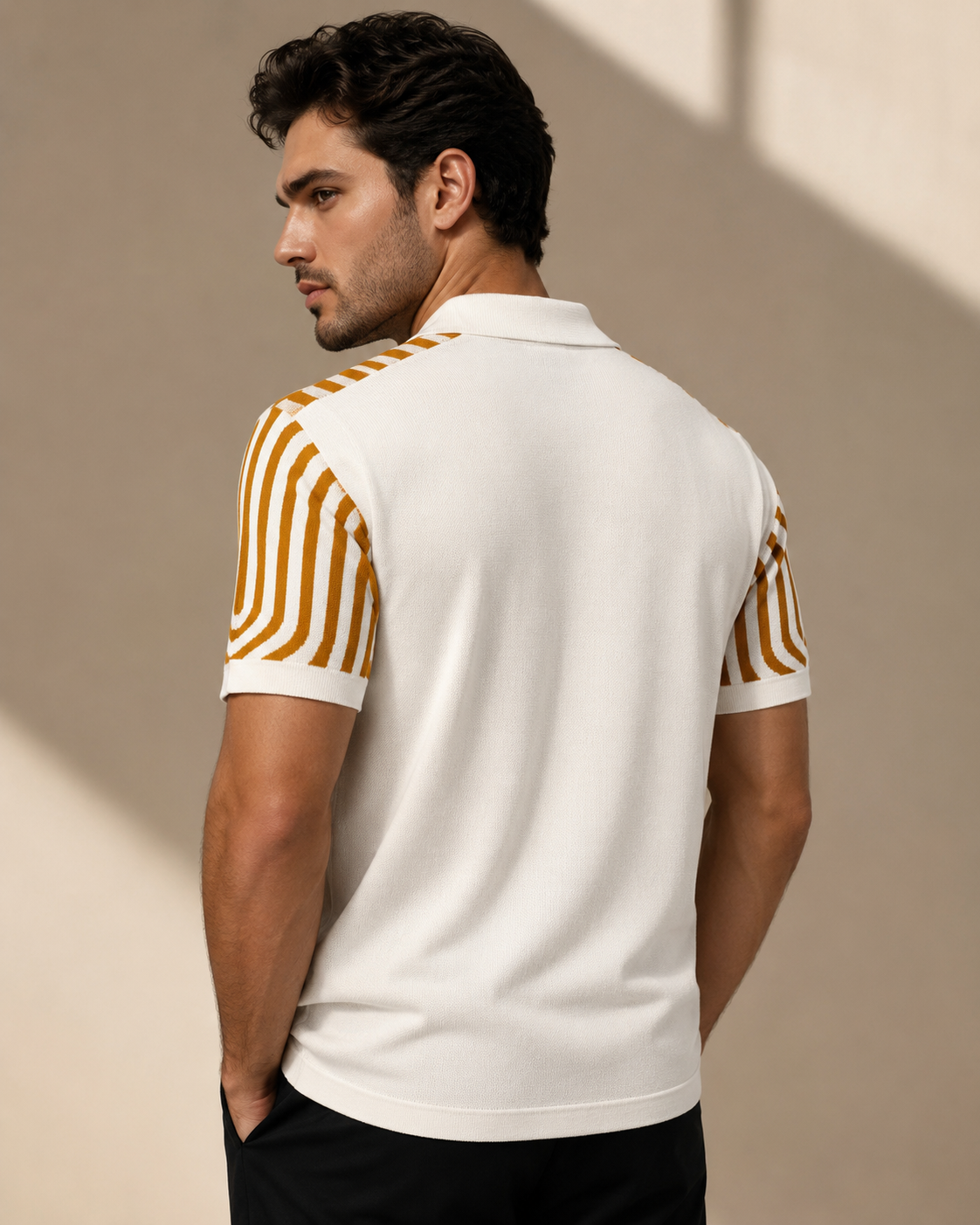 Premium designer dual tone orange polo
