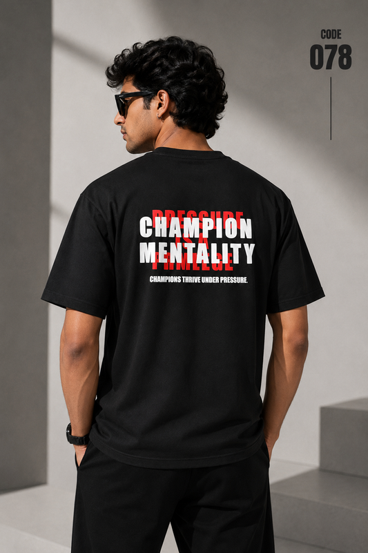 Champion mentality black tee
