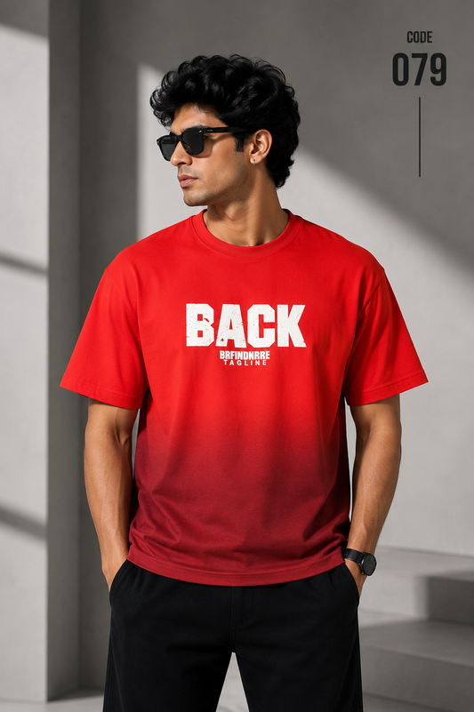 Back off red tee