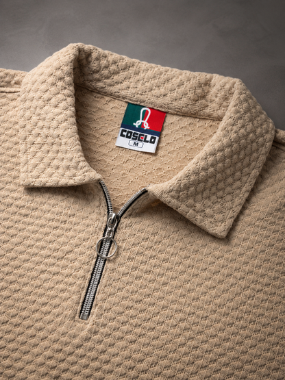 Premium beige plain polo