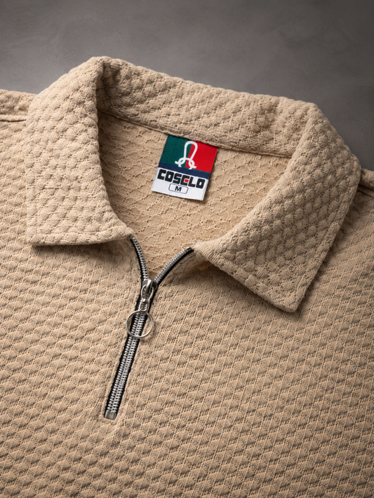 Premium beige plain polo