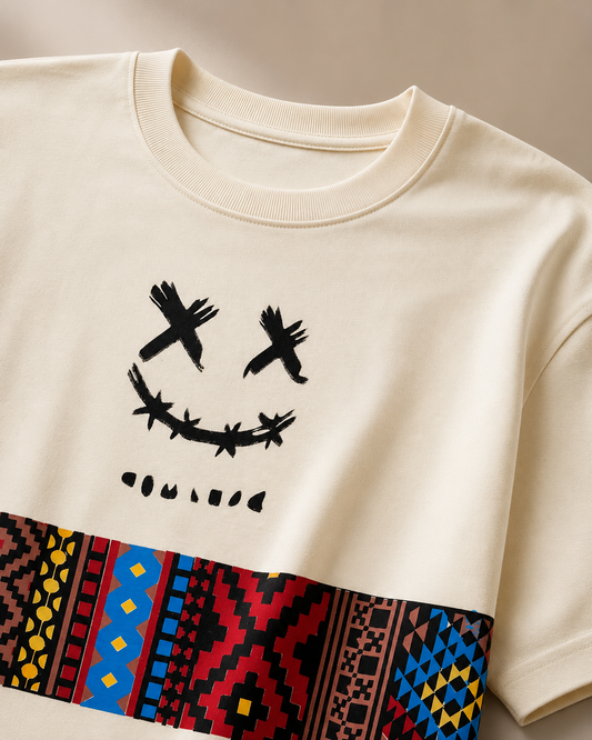 Tribal Code – Graphic Panel Oversized T-Shirt