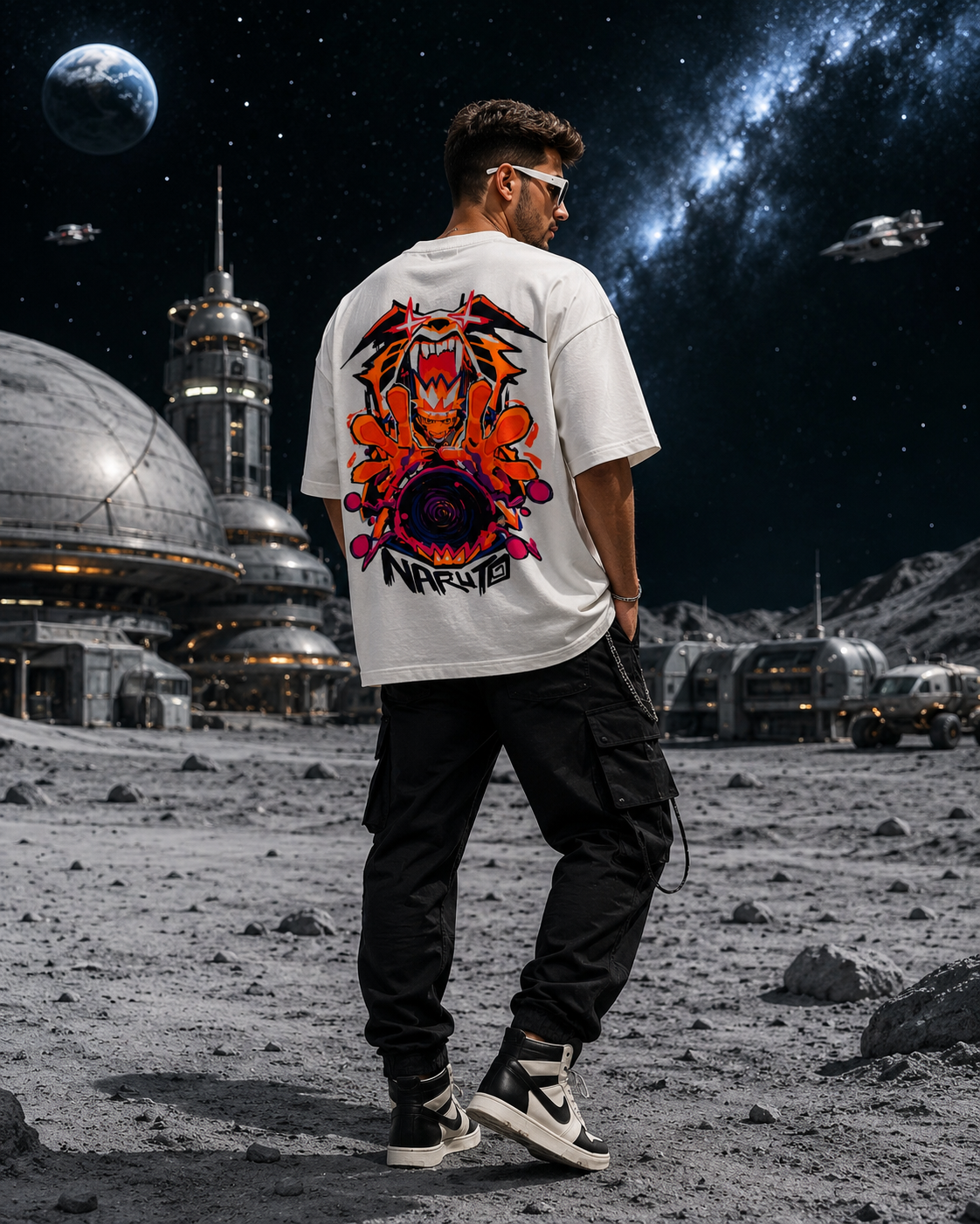 Rage Mode – Radium UV Graphic Oversized T-Shirt