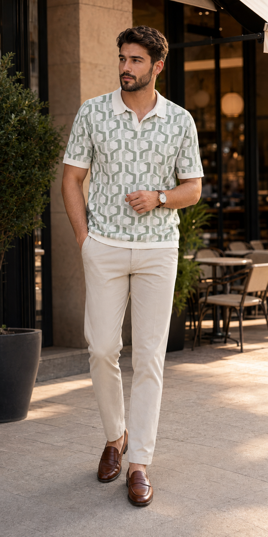 Signature Polo – Sage Labyrinth