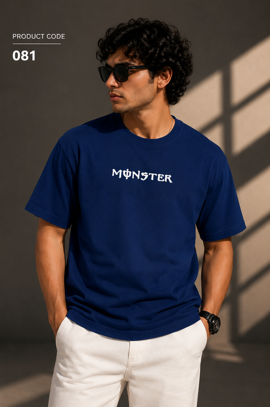 Monster energy blue tee