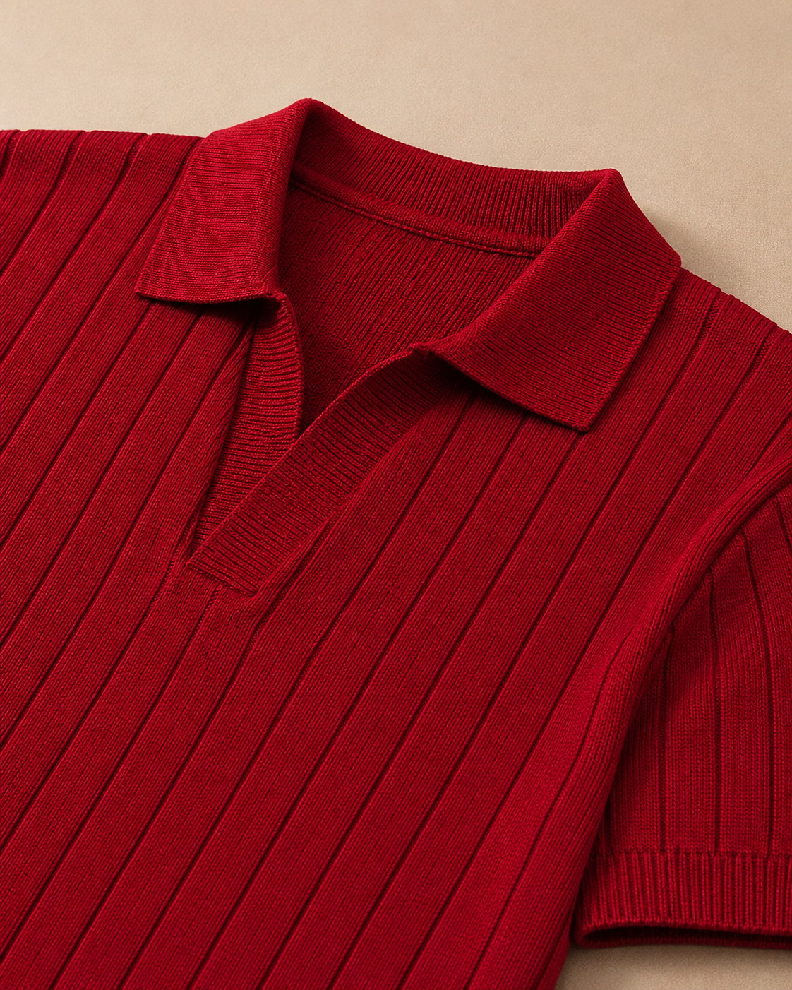 Essential Polo – Scarlet Rib