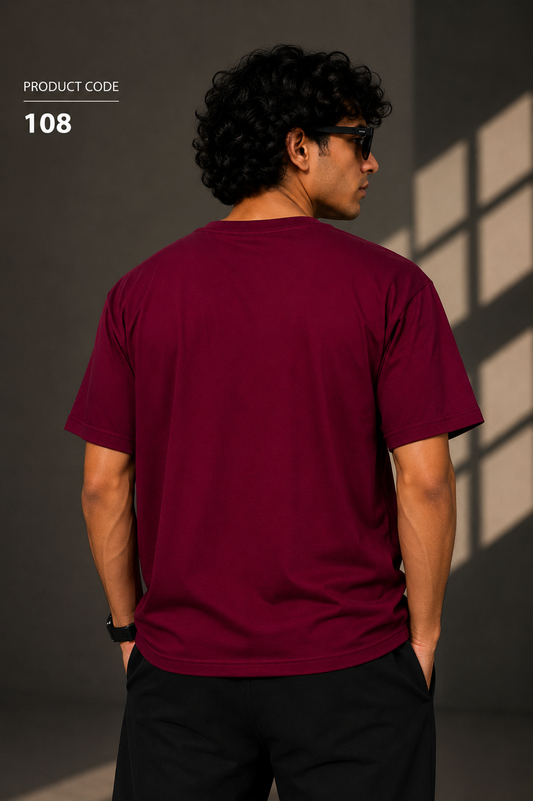Brand worldwide maroon tee
