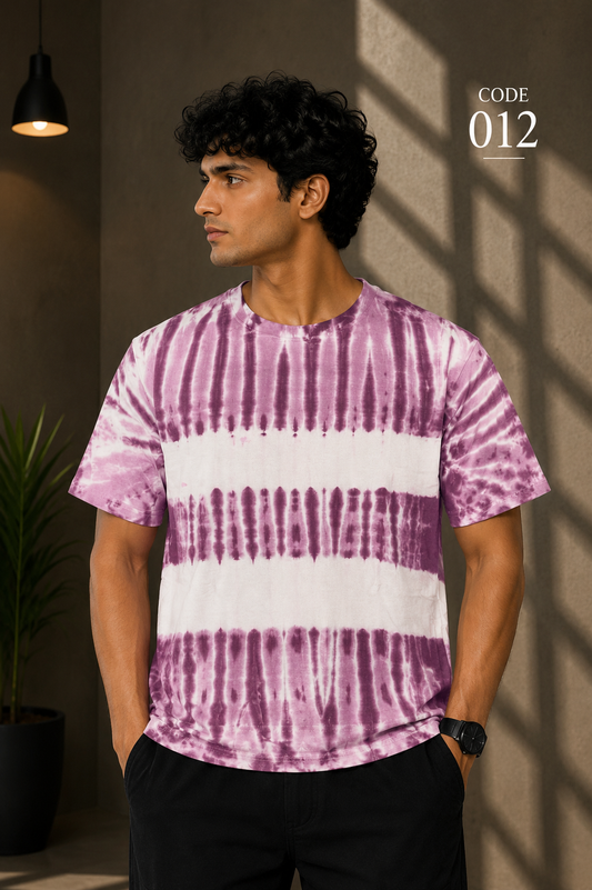 Purple Wave – Tie-Dye Regular-Fit T-Shirt