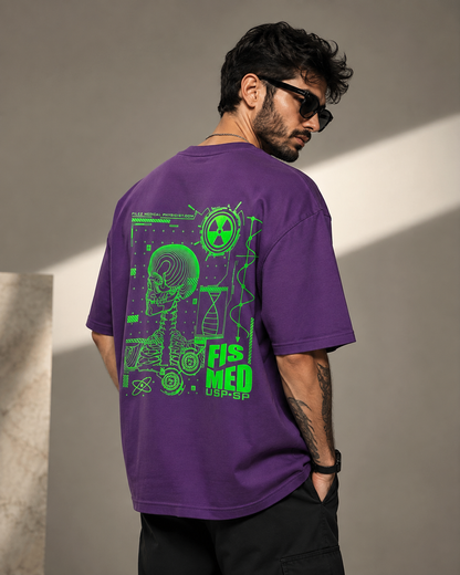 Nuclear Anatomy – Radium UV Graphic Oversized T-Shirt