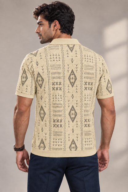 Signature Polo – Sandstone Geometry