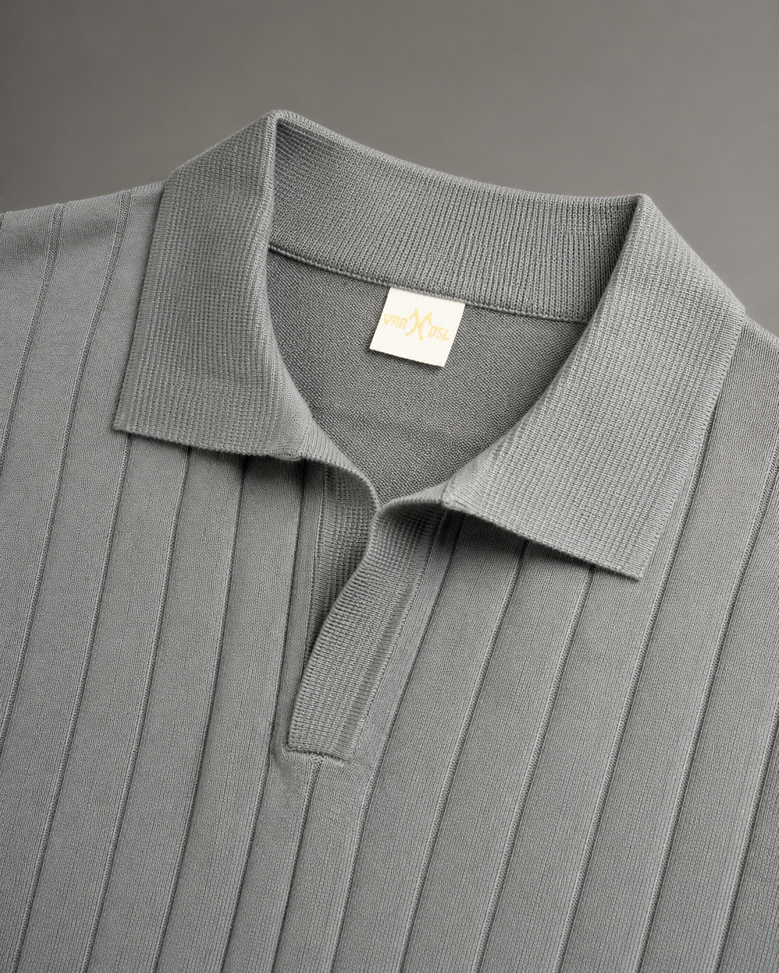 Essential Polo – Slate Grey Rib