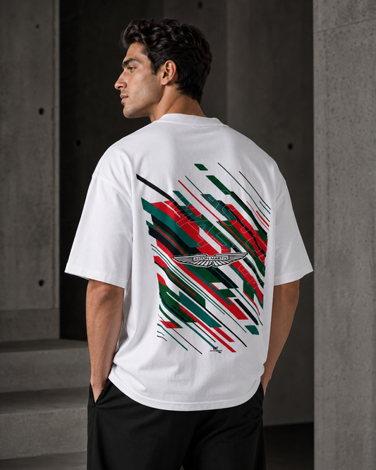 Aston Martin Wings – Logo Print Oversized T-Shirt