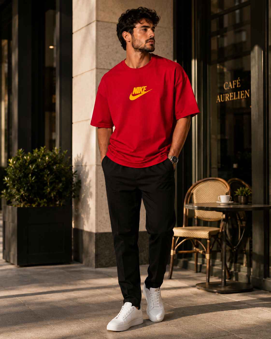 Retro Rush – Radium UV Graphic Oversized T-Shirt