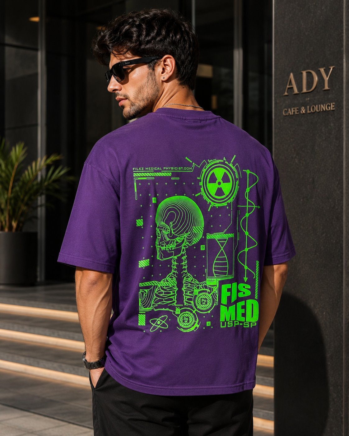 Nuclear Anatomy – Radium UV Graphic Oversized T-Shirt