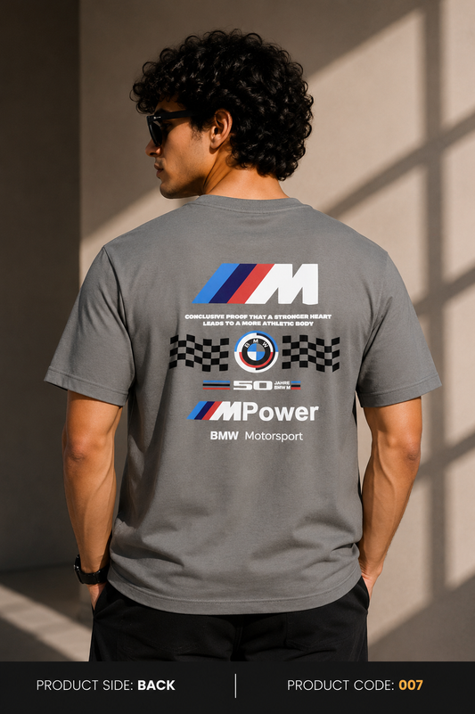 M power grey tee
