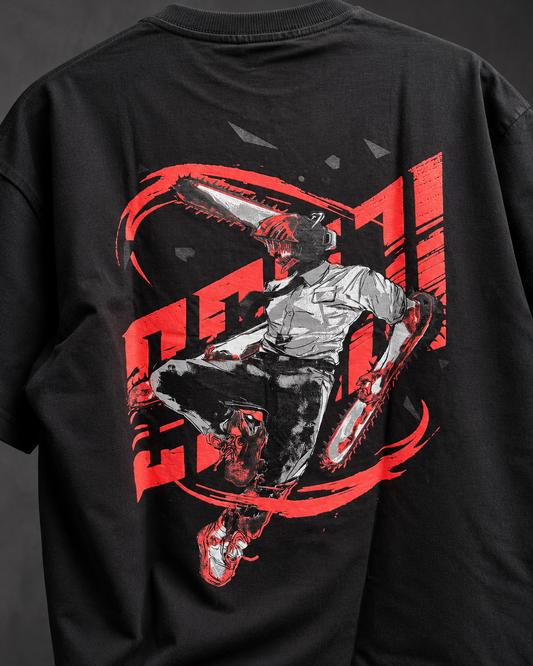 Street Rider Black – Back Graphic Oversized T-Shirt