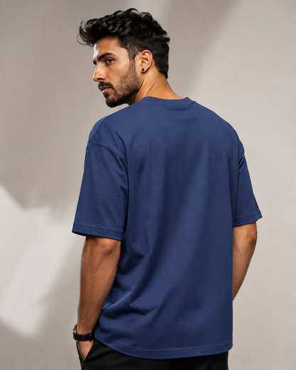 Core 250 GSM Oversized T-Shirt – Deep Navy