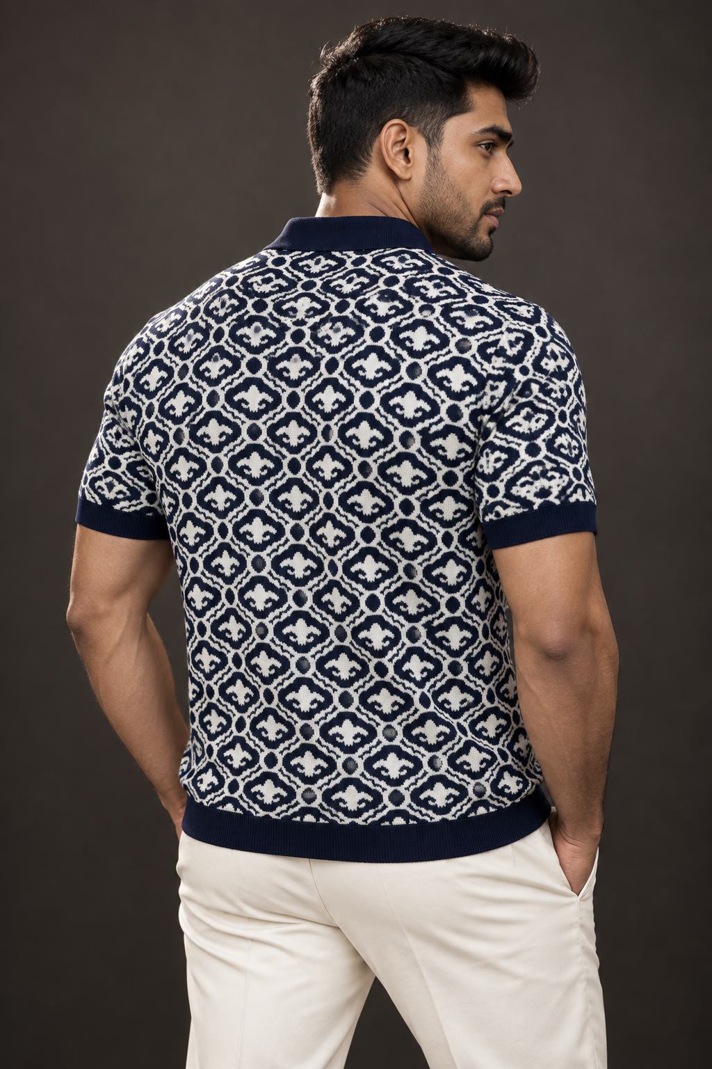 Signature Polo – Imperial Navy Mosaic
