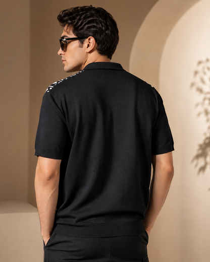Signature Polo – Noir Diamond
