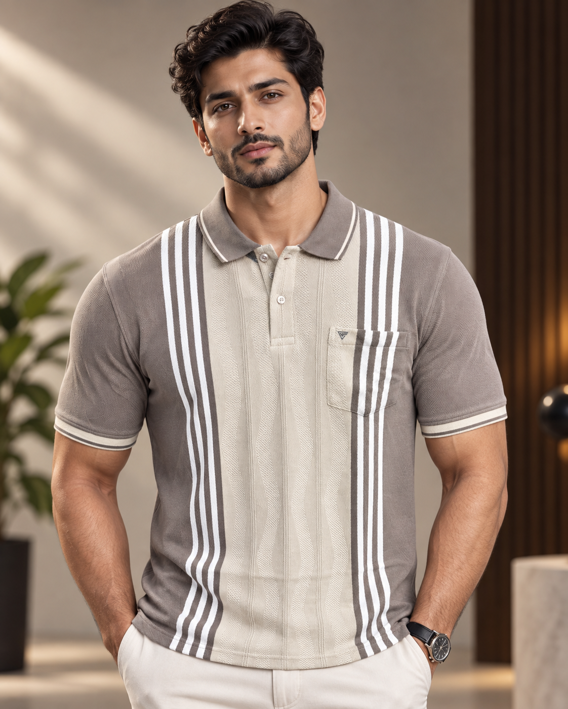 Essential Polo – Taupe Boulevard