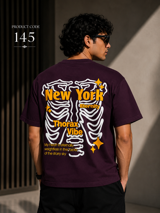 New York puff print tee