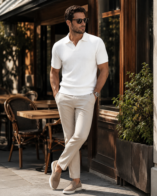 Essential Polo – Pearl White
