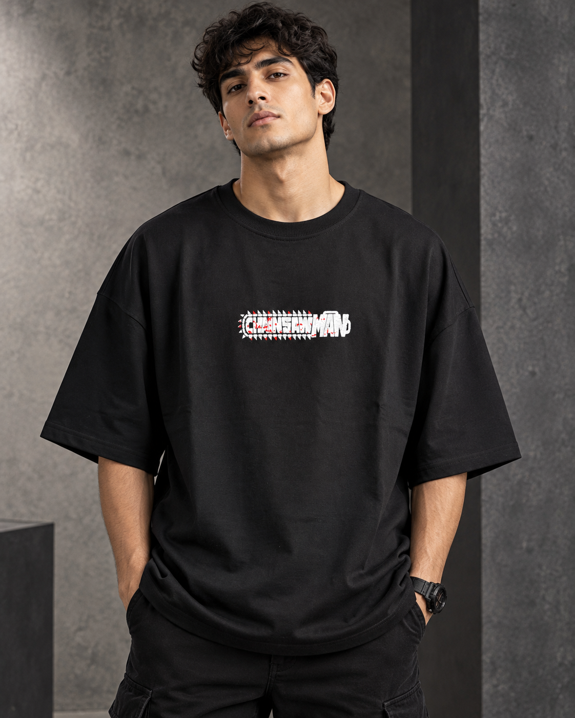 Street Rider Black – Back Graphic Oversized T-Shirt