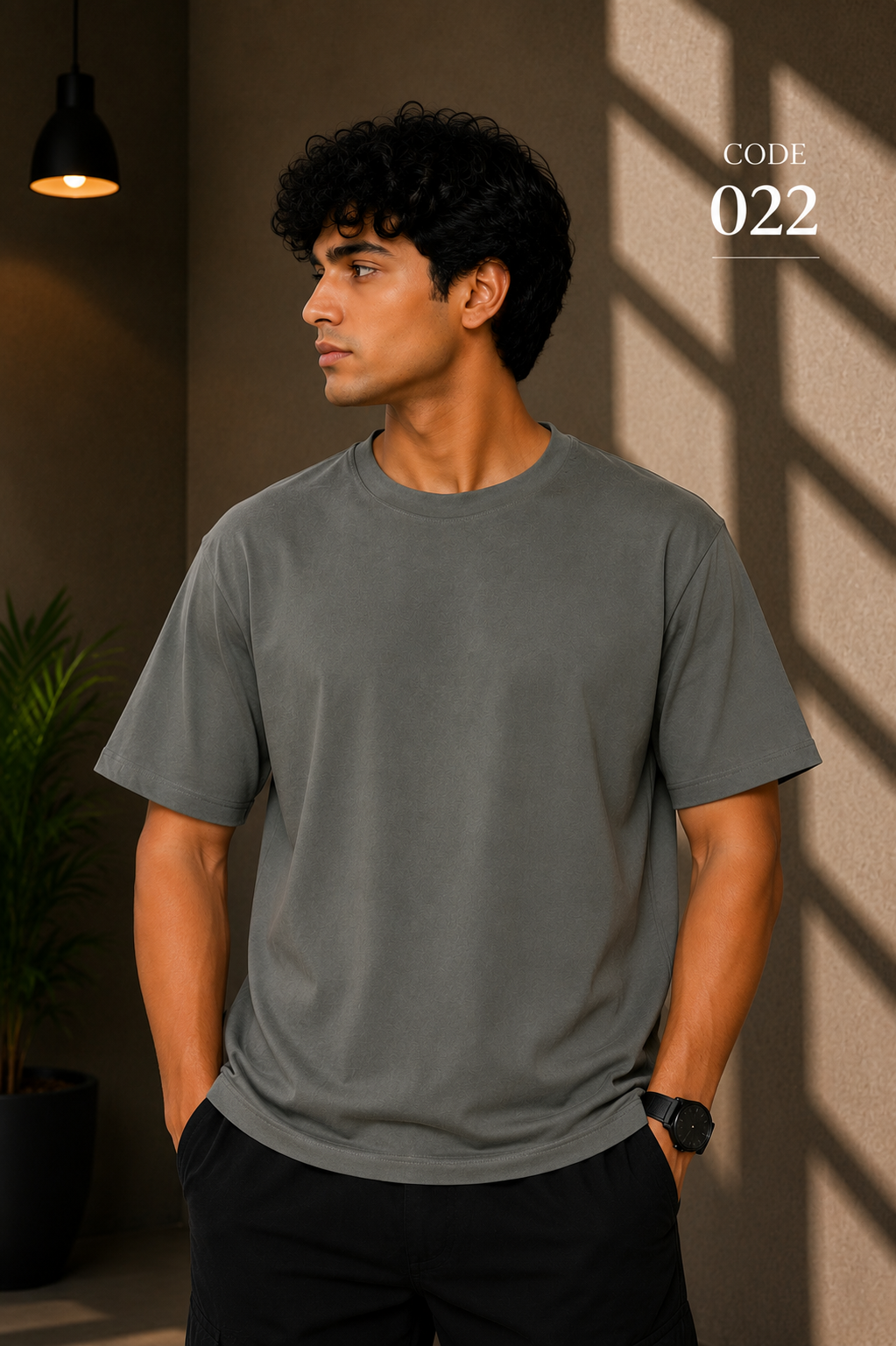 Never regret grey tee