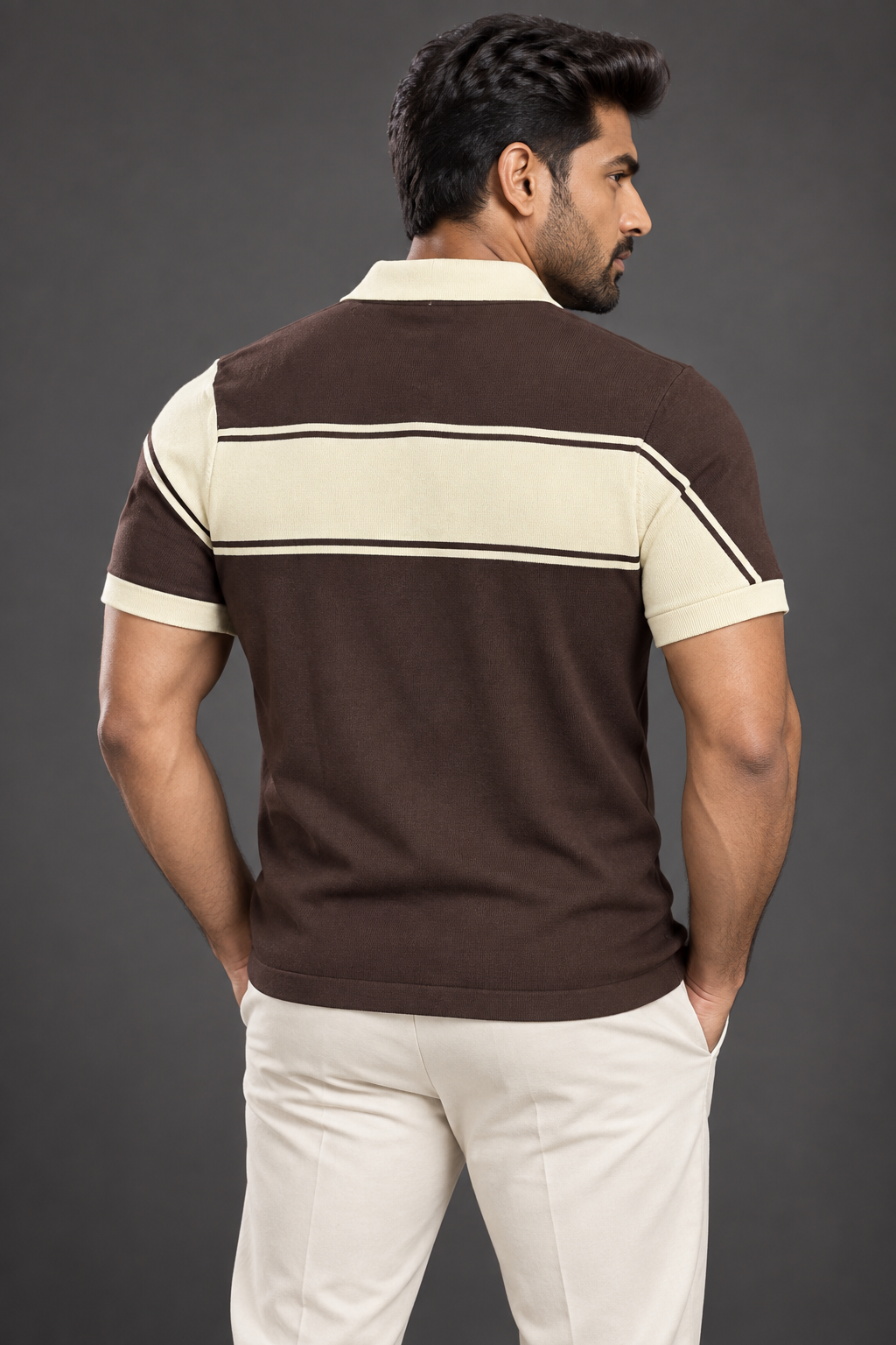 Signature Polo – Espresso Crest