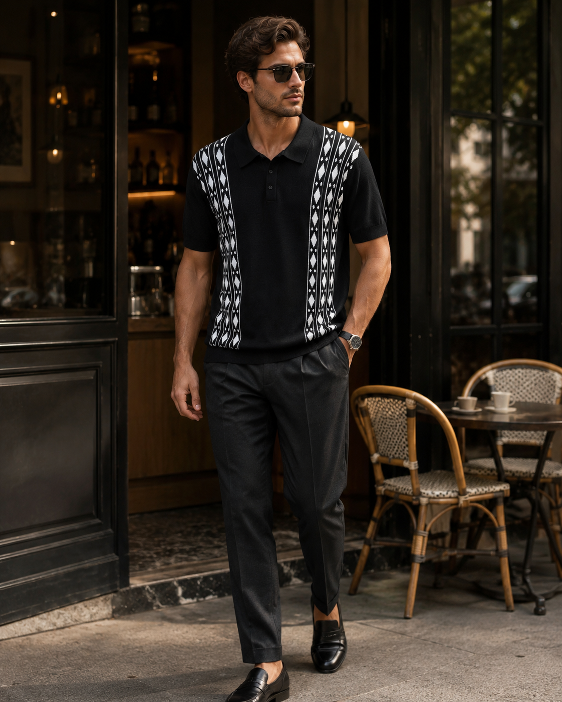 Premium designer black Polo