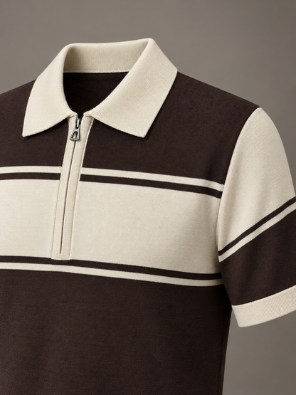 Signature Polo – Espresso Crest