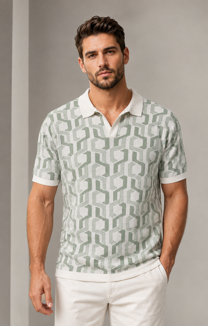 Signature Polo – Sage Labyrinth