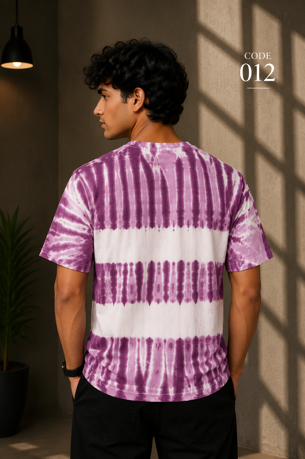 Purple Wave – Tie-Dye Regular-Fit T-Shirt