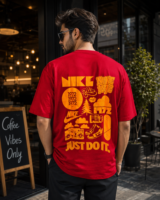 Retro Rush – Radium UV Graphic Oversized T-Shirt