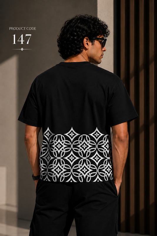 Black designer tee