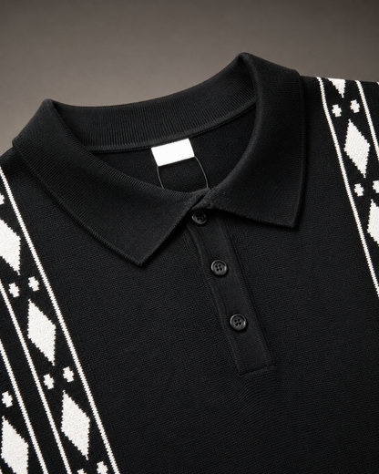 Signature Polo – Noir Diamond