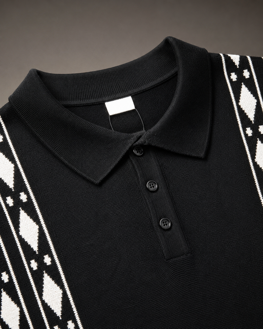 Signature Polo – Noir Diamond