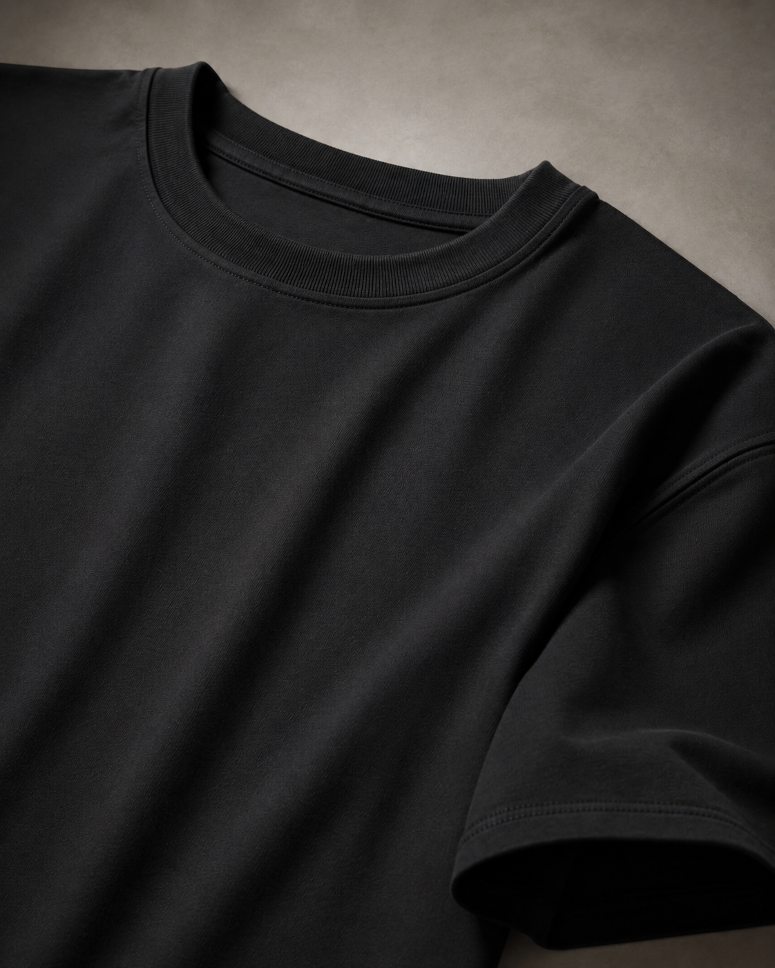 Core 250 GSM Oversized T-Shirt – Midnight Black