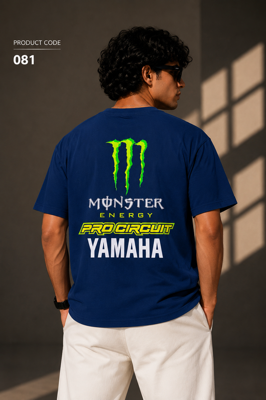 Monster energy blue tee