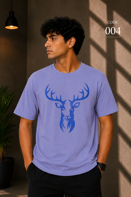 Reindeer dark blue tee