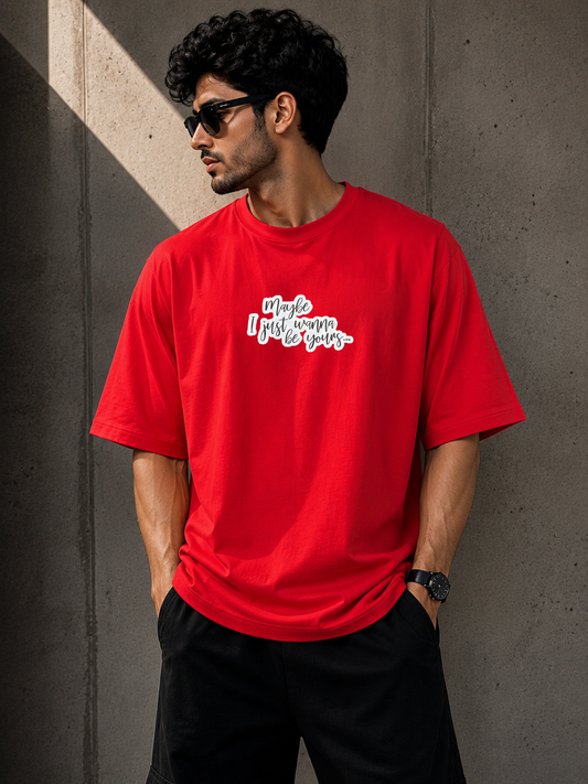 I wanna be yours customized red tee
