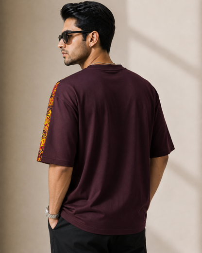 Autumn Bloom – Floral Graphic Oversized T-Shirt